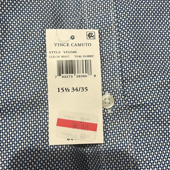 NWT Vince Camuto Dress Shirt Sz 15.5 - Picture 6 of 6
